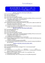 Bộ 49 đề kiểm tra 1 tiết học kỳ 1 (vật lý 8)